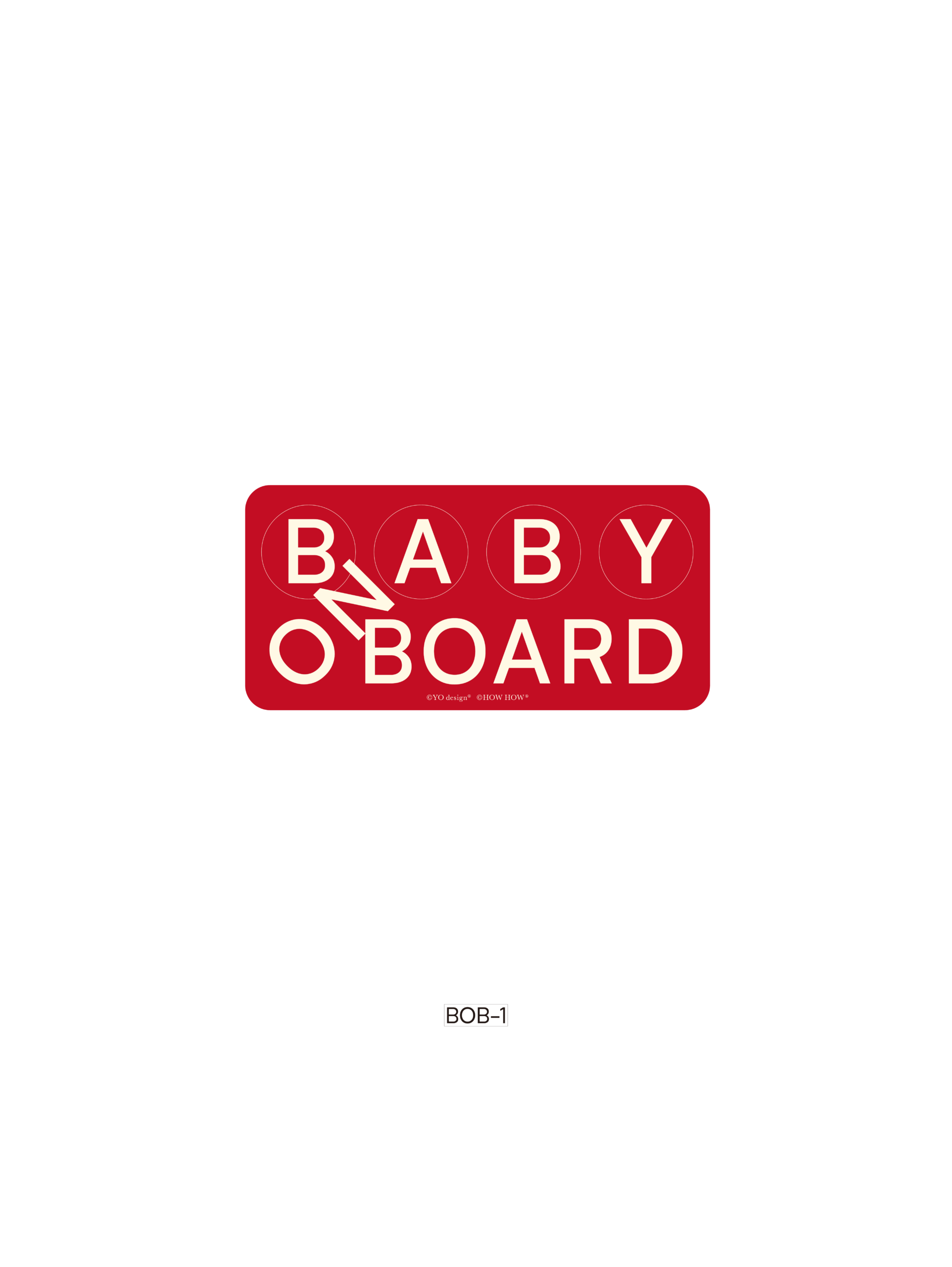 Car Magnet "Baby On Board" - 画像 (4)
