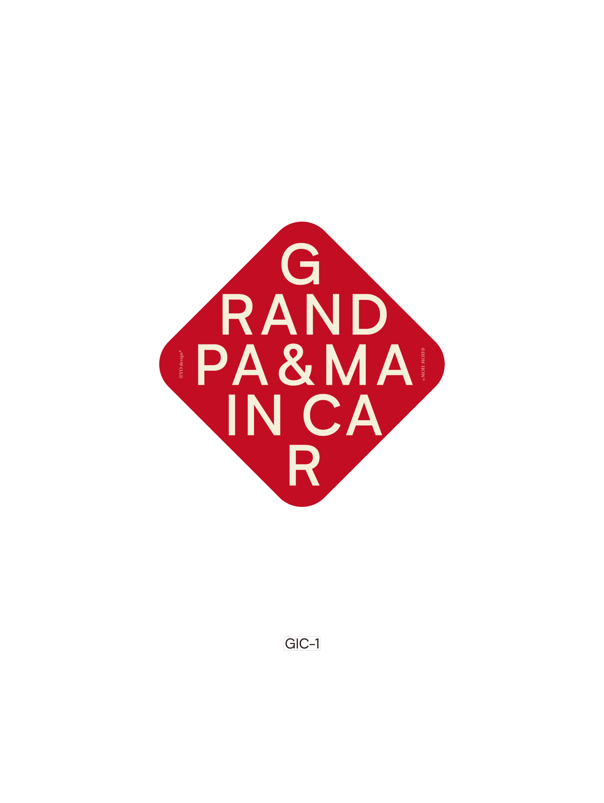 Car Magnet "Grand PA & MA In Car" - 画像 (2)