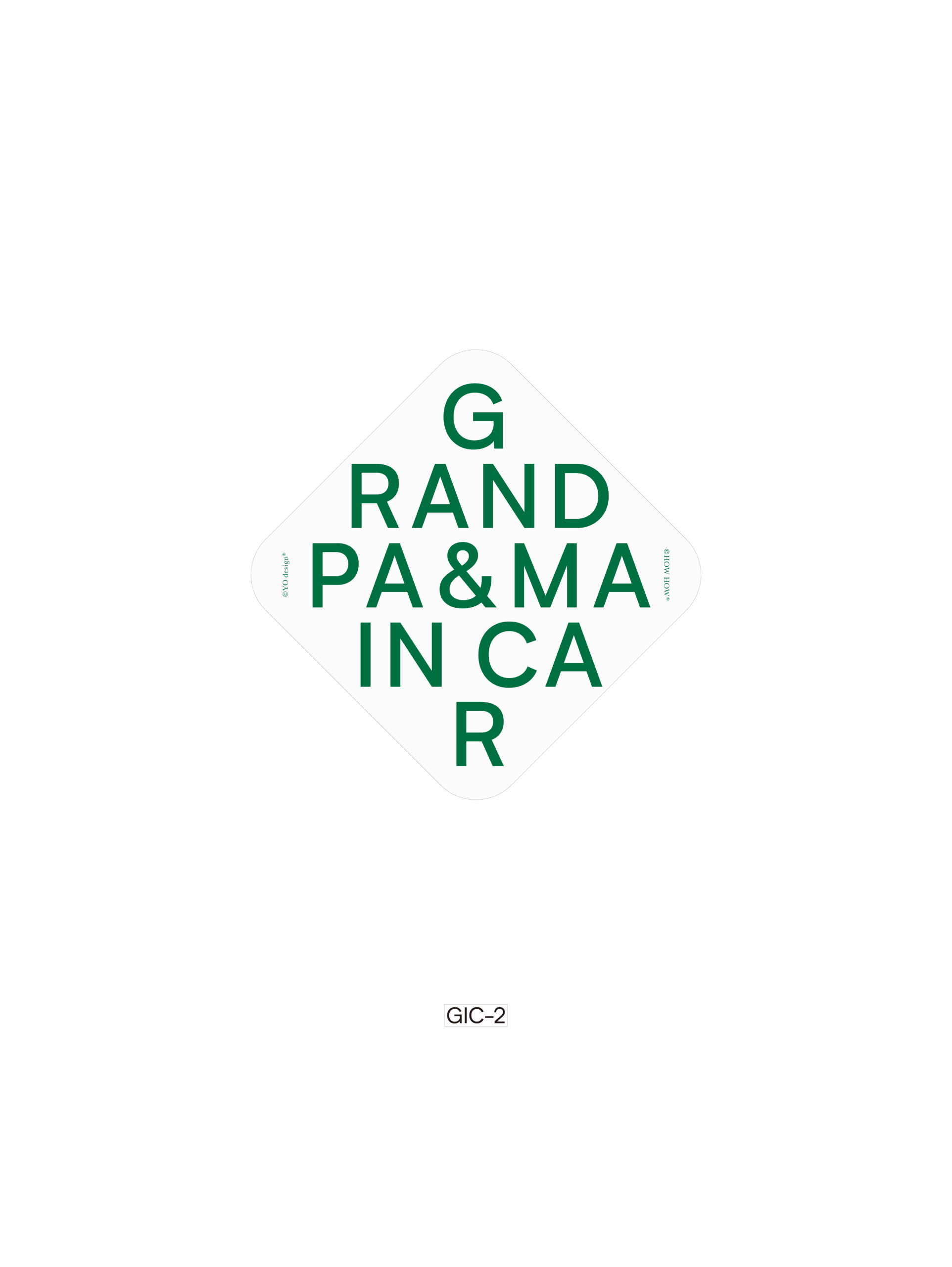 Car Magnet "Grand PA & MA In Car" - 画像 (3)