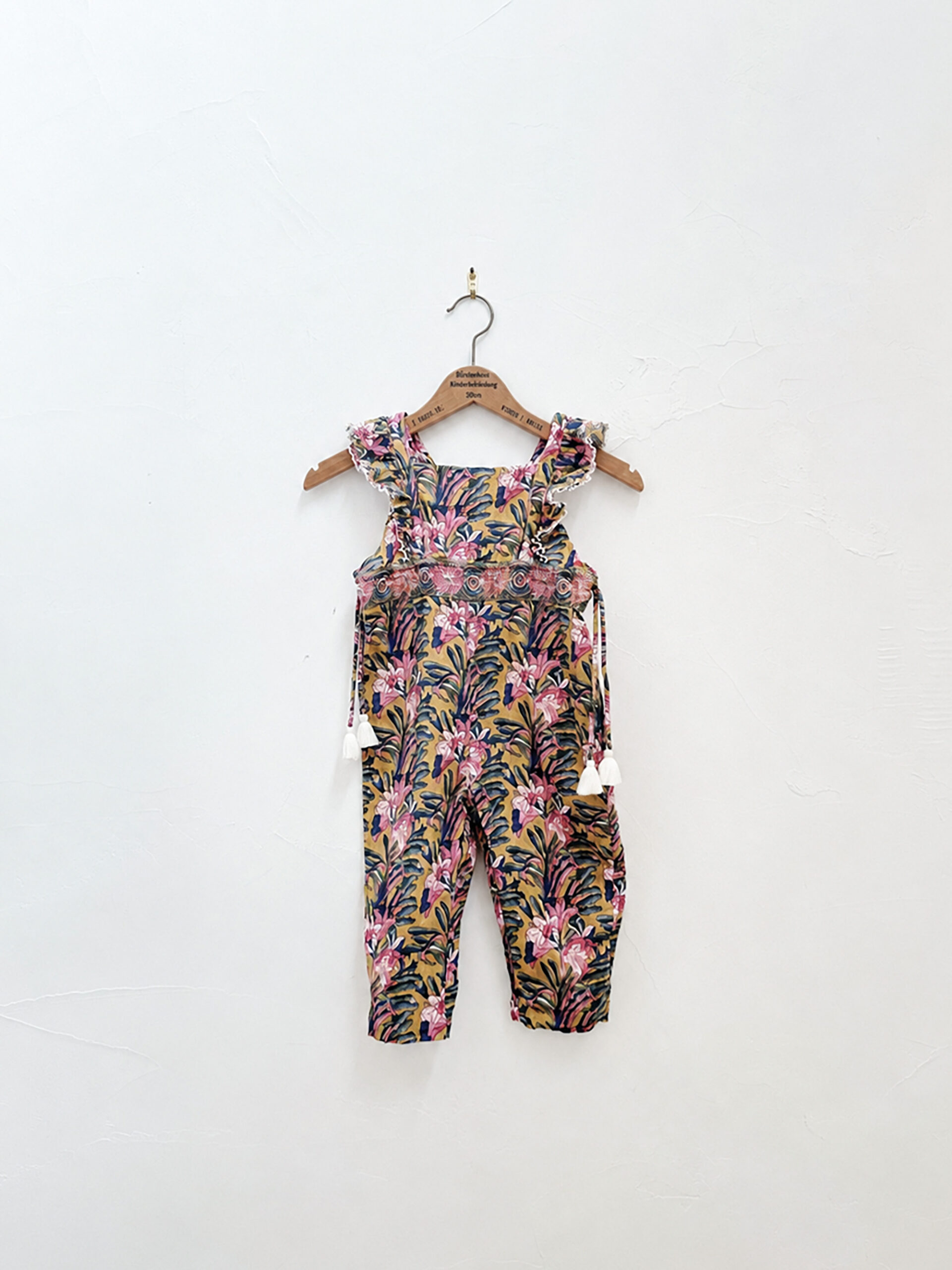 Botanical-print jumpsuit