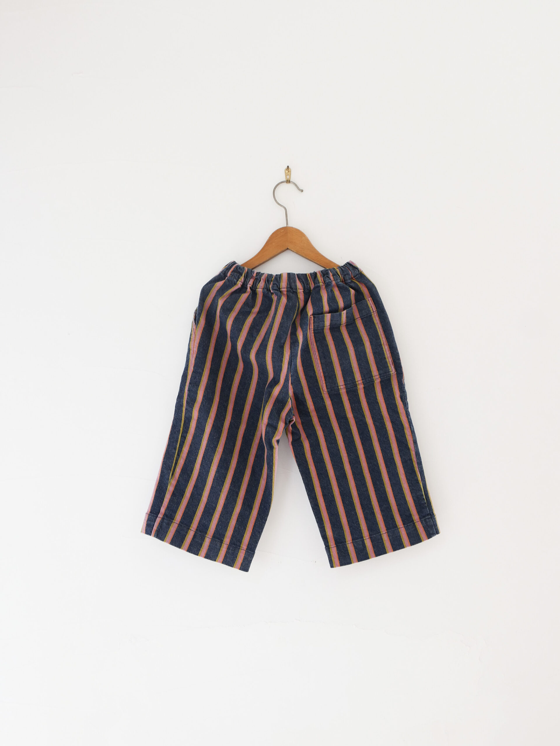 Denim-striped shirt and pants set - 画像 (3)