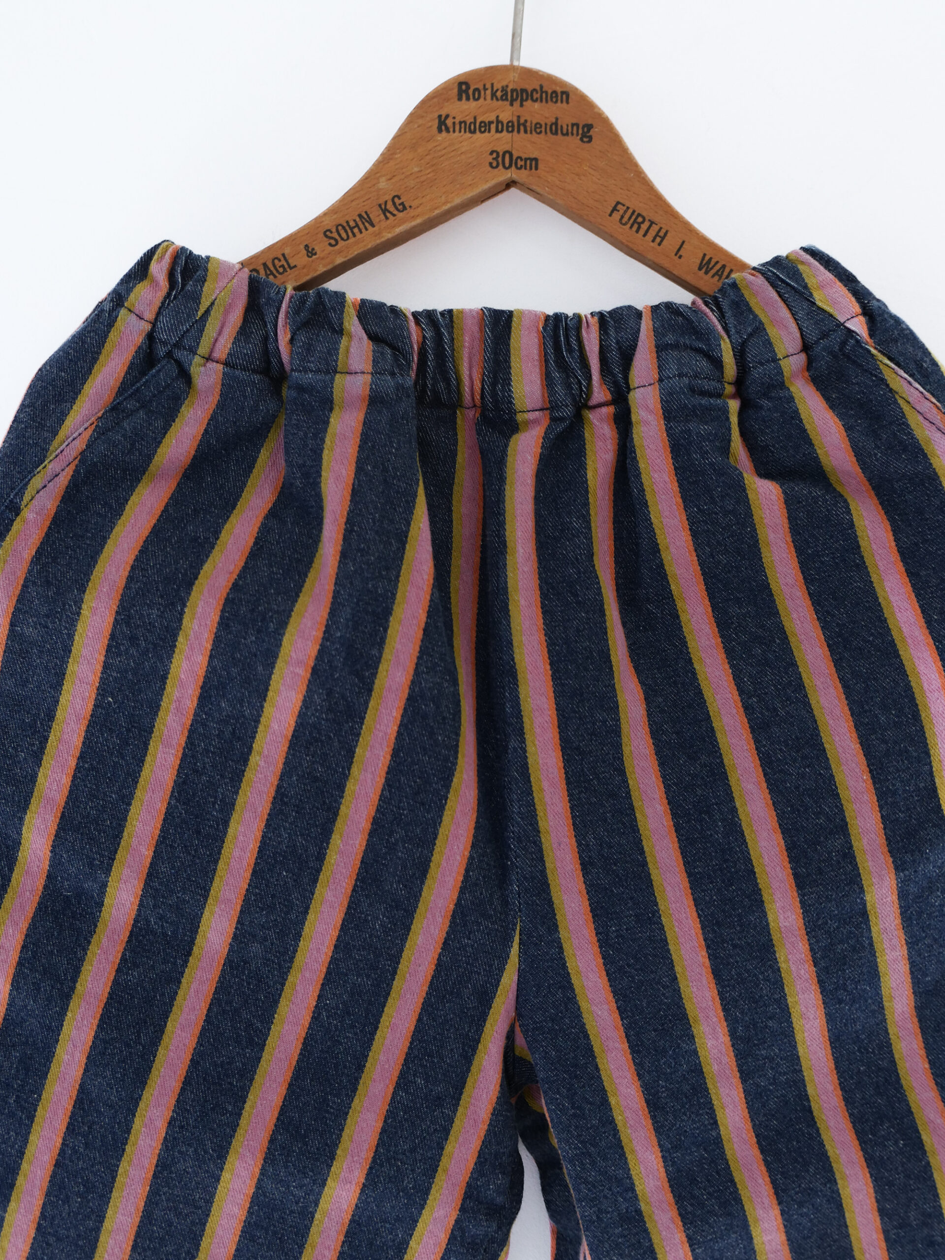 Denim-striped shirt and pants set - 画像 (4)