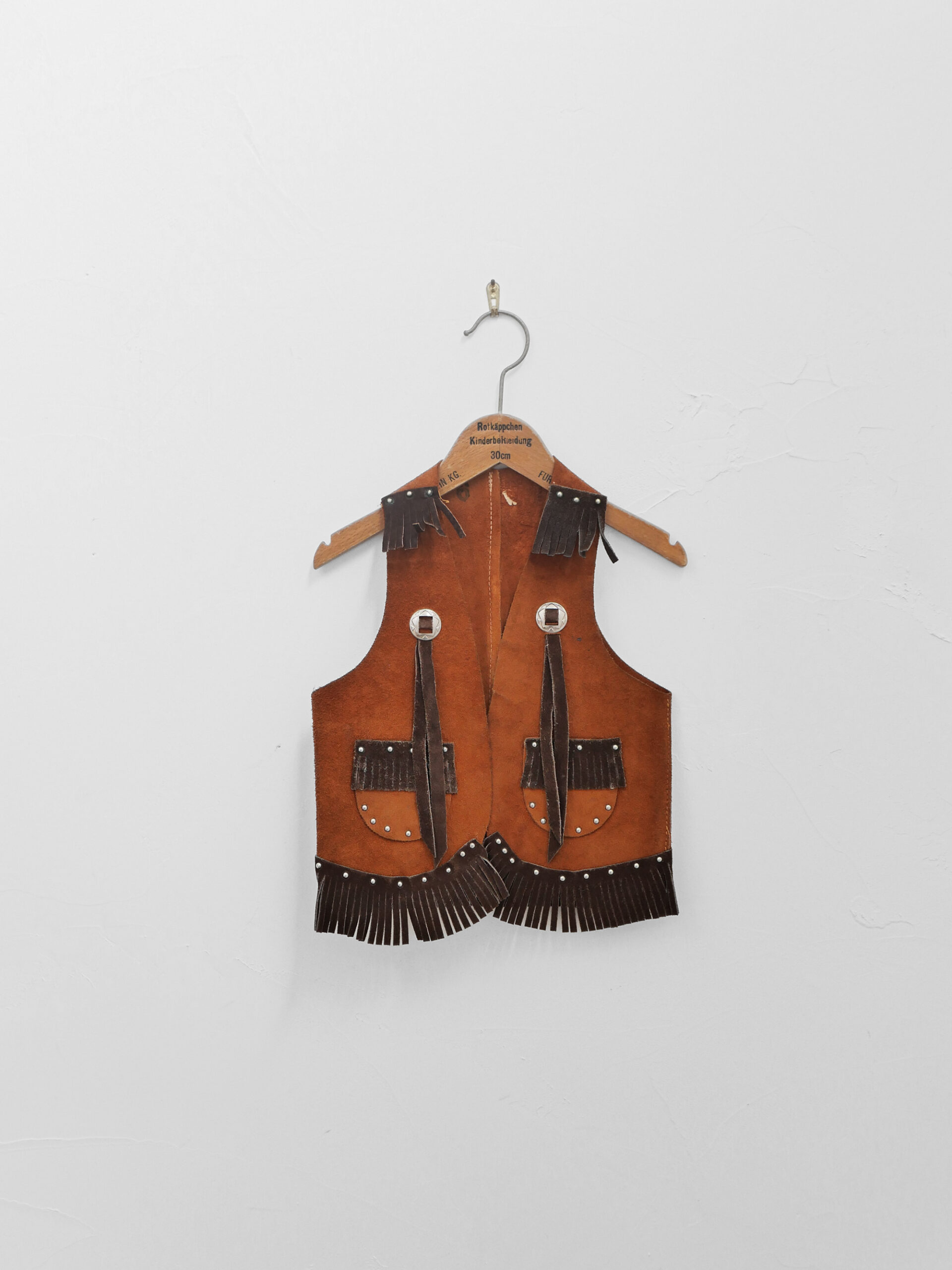 Western kids leather vest