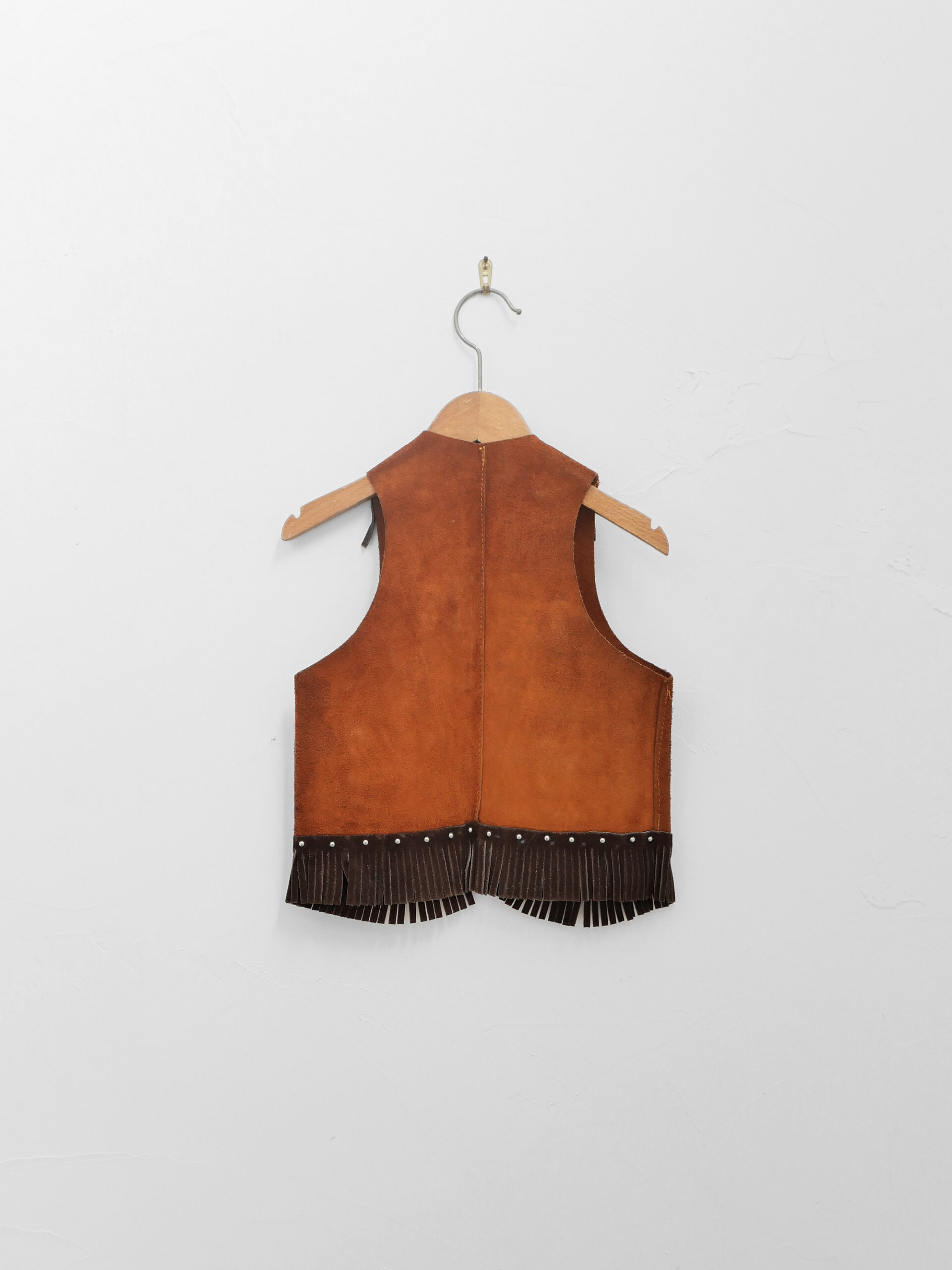 Western kids leather vest - 画像 (2)