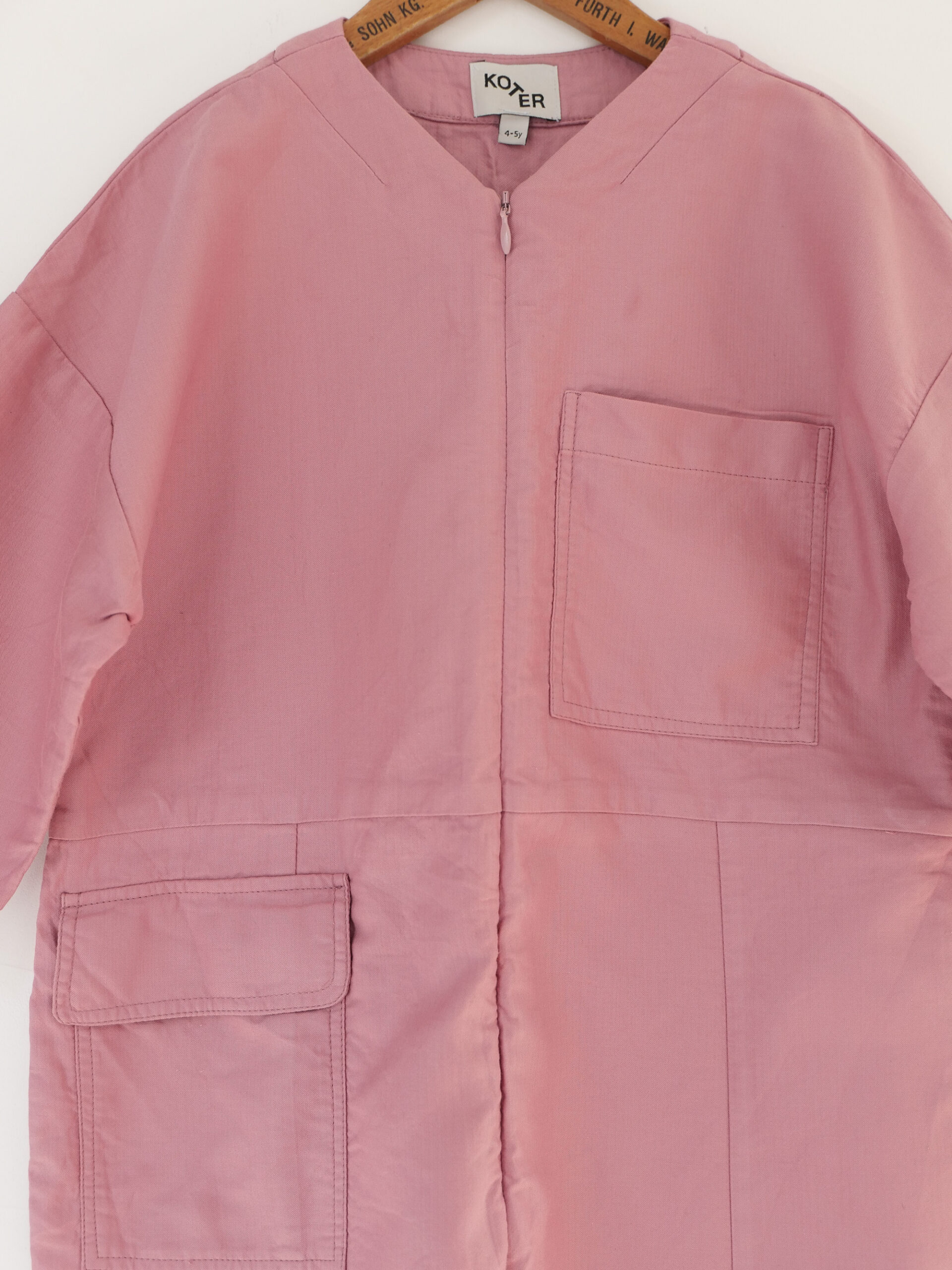 Pink kids denim jumpsuit - 画像 (4)