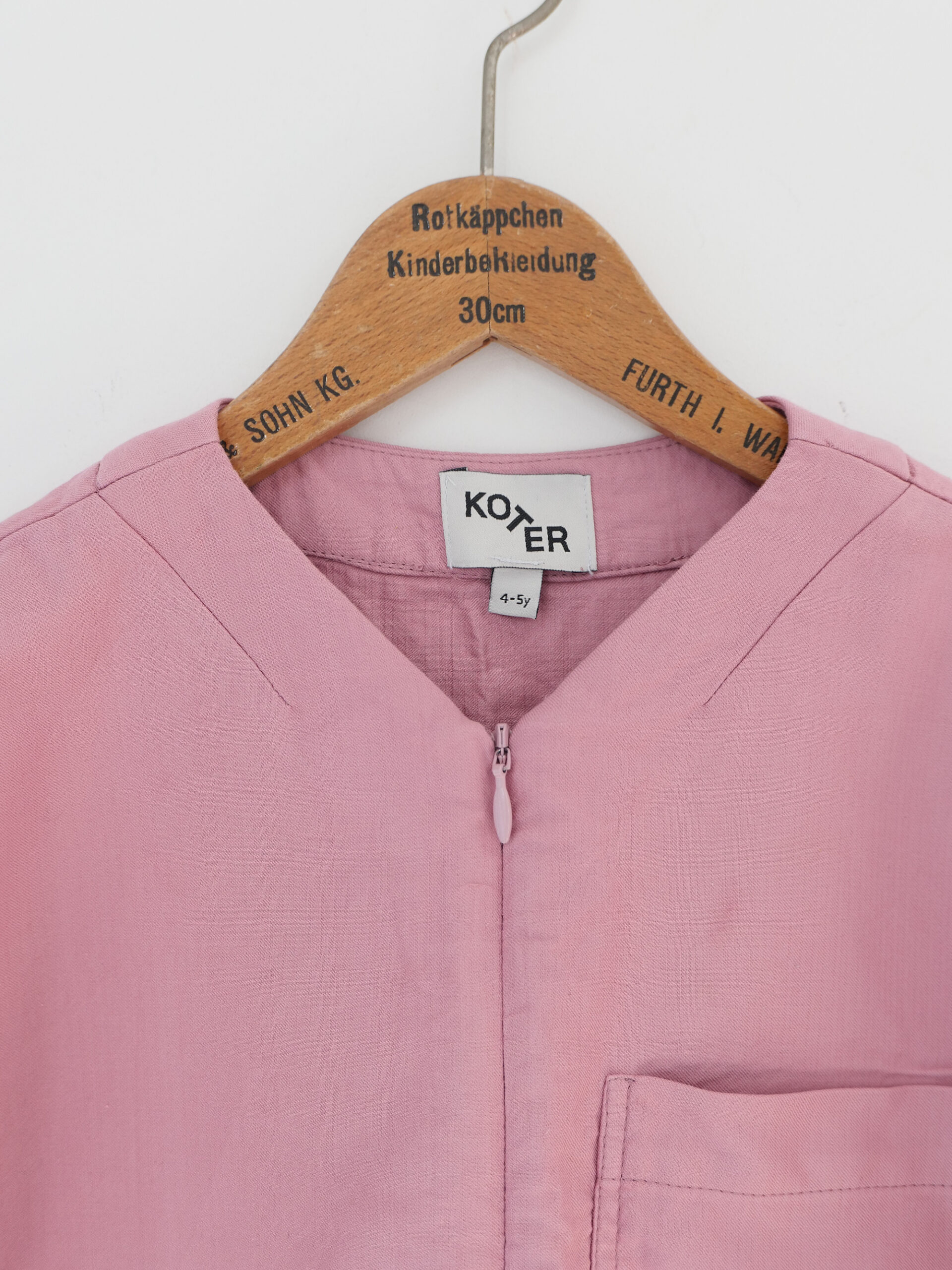Pink kids denim jumpsuit - 画像 (3)