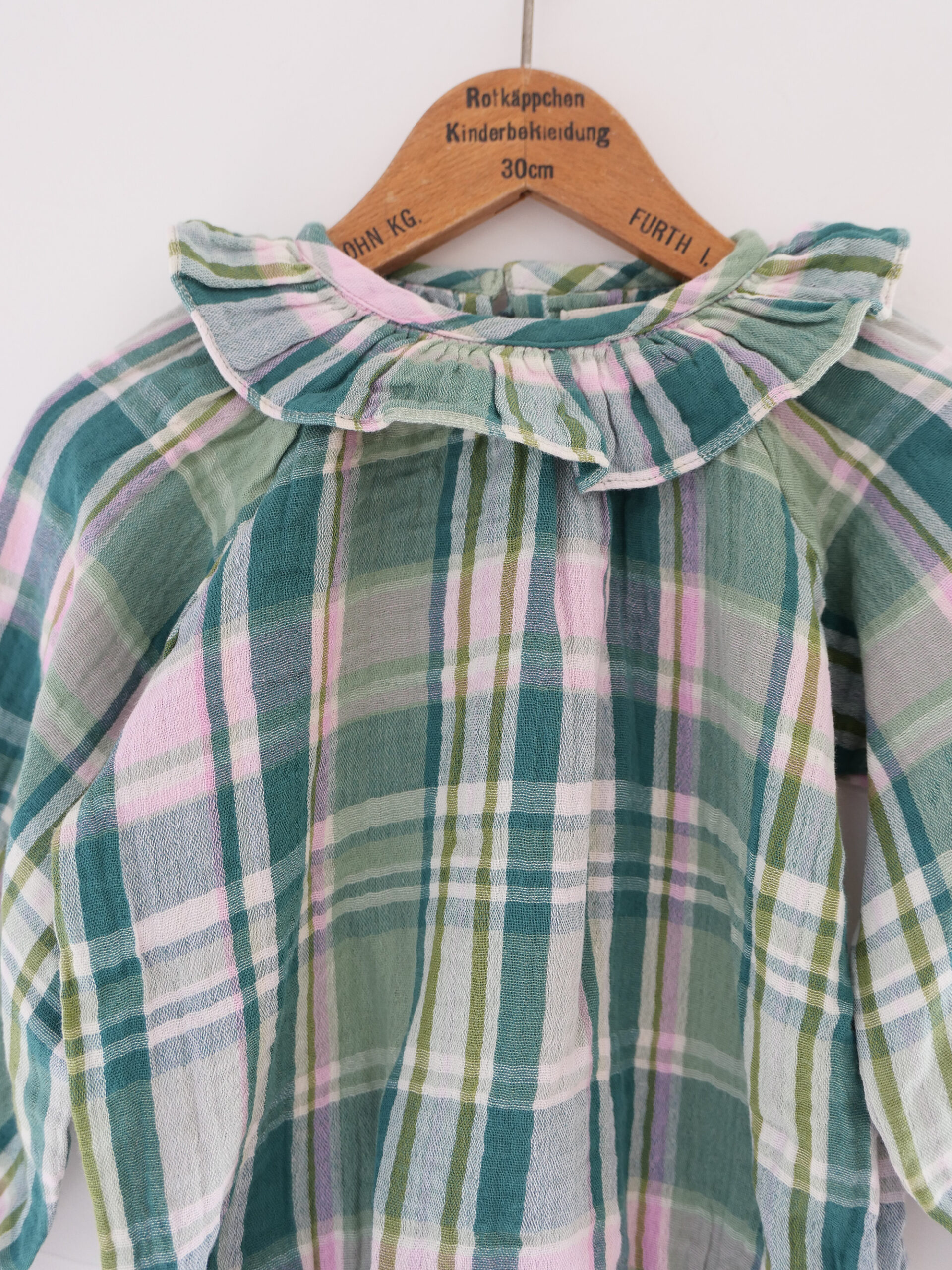 Checkered green romper - 画像 (3)