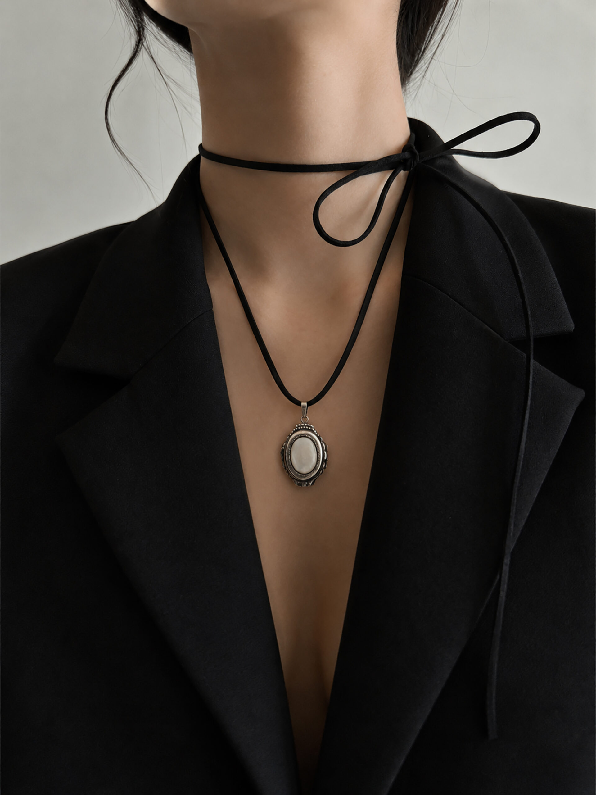 Oval shell locket - 画像 (4)
