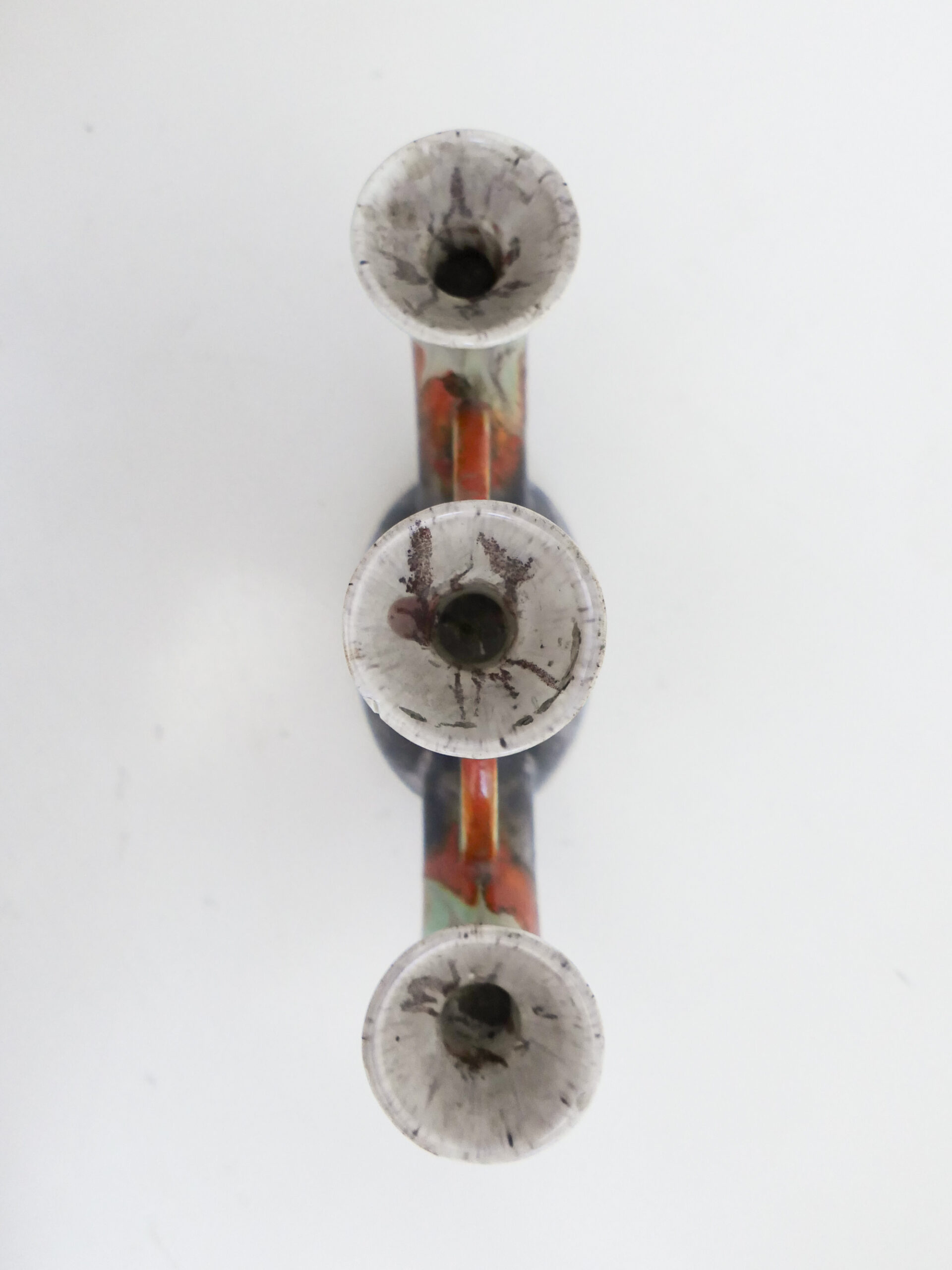 Marbled three-arm candle holder - 画像 (4)
