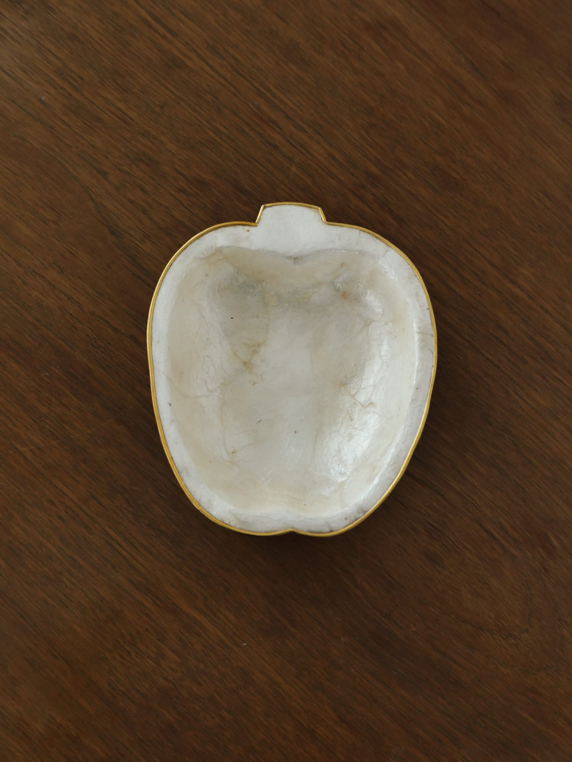 Philippine capiz shell apple dish