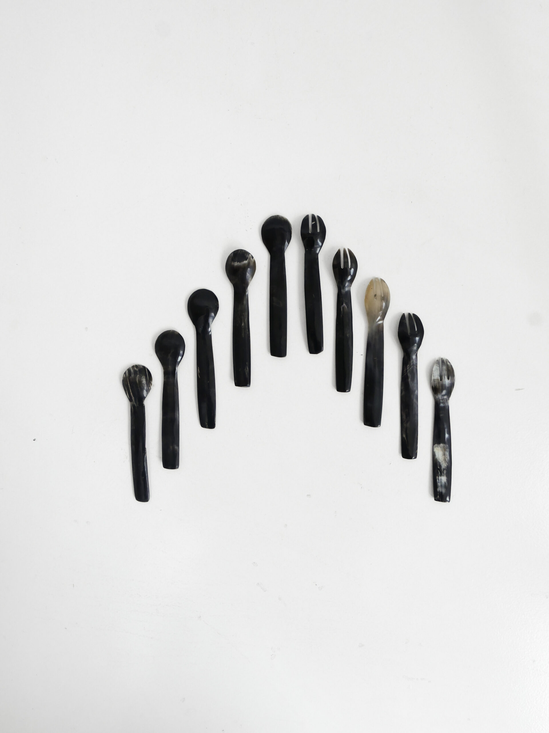 Madagascan horn cutlery set - 画像 (2)
