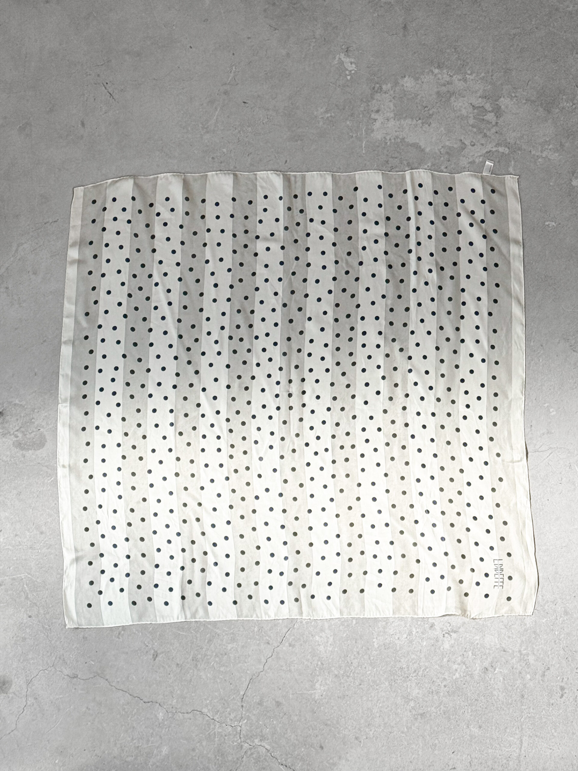 Striped polka dot vintage scarf