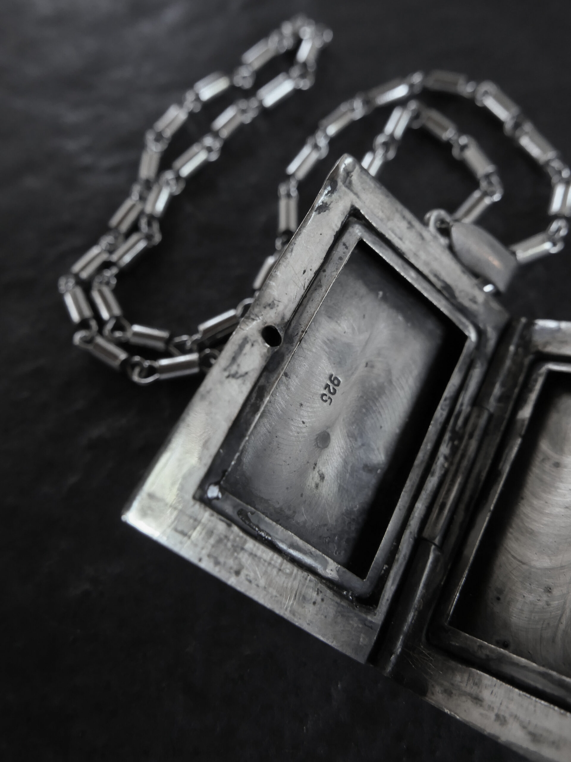 Rectangular vintage locket - 画像 (4)