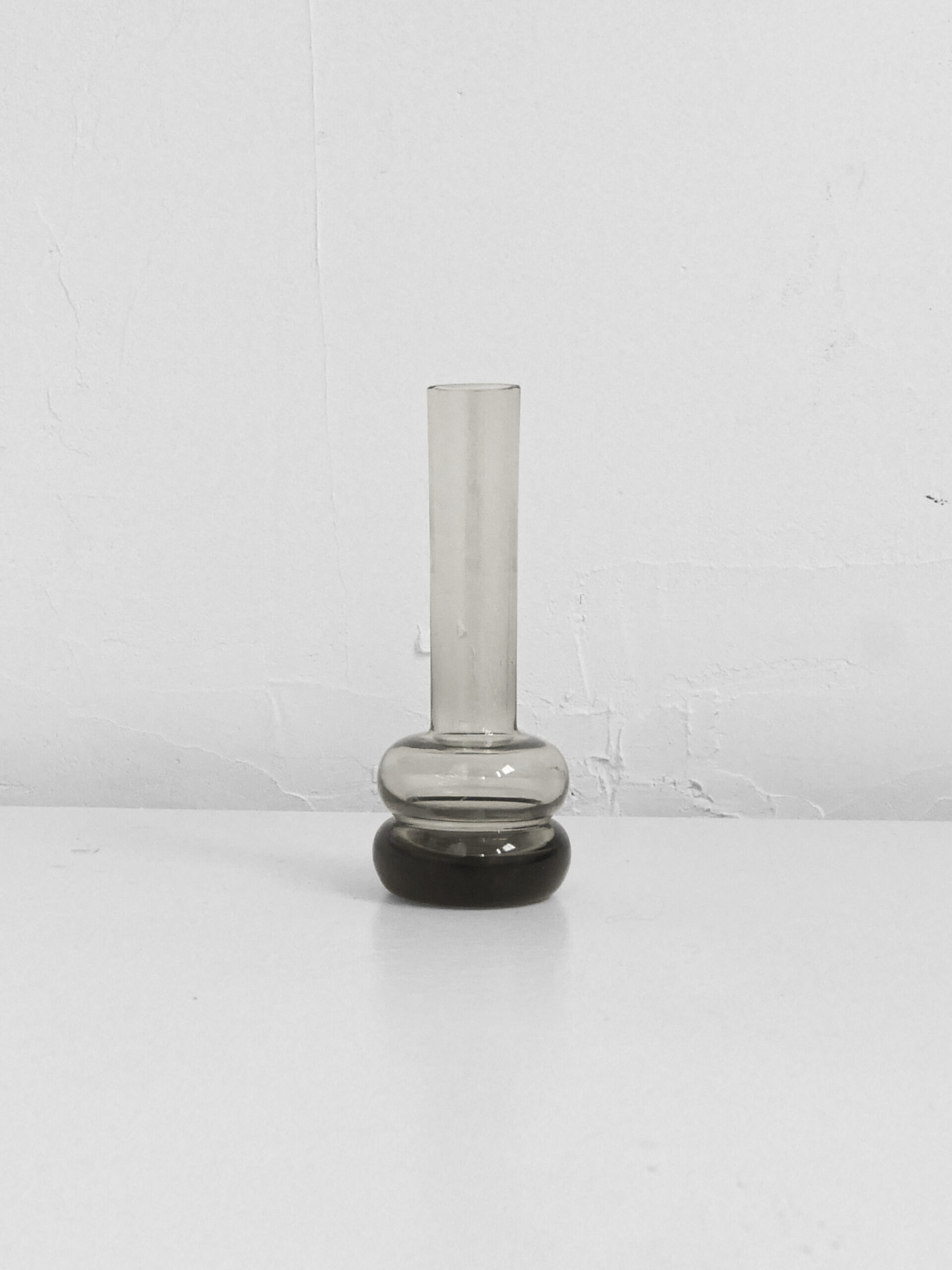 German smoke glass bud vase