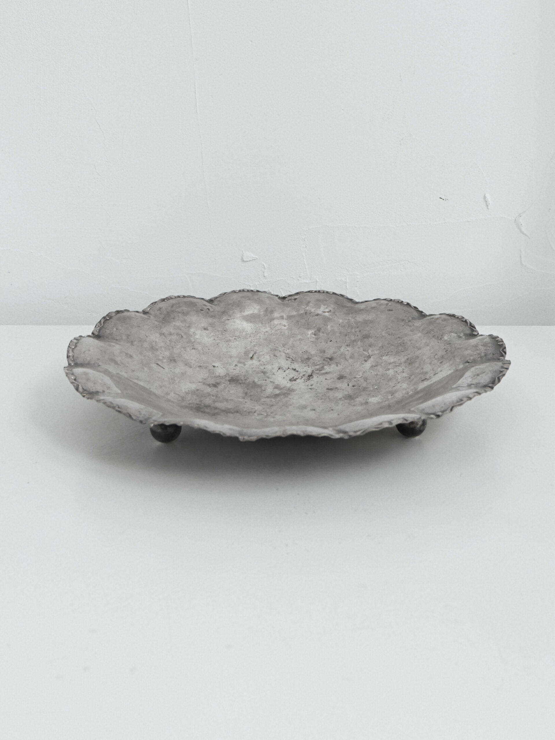 Vintage silver scalloped bowl - 画像 (3)