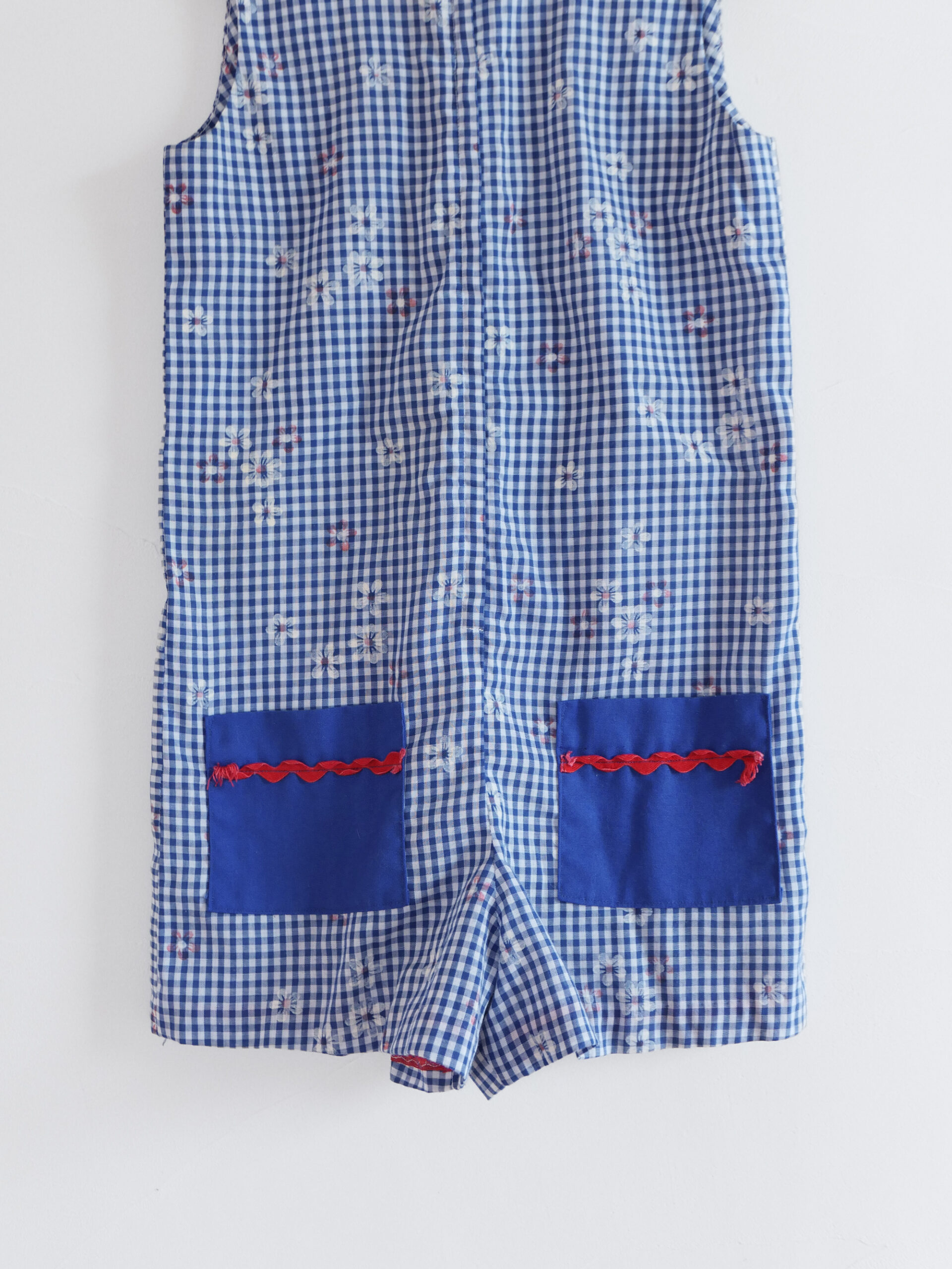 Vintage kids gingham romper - 画像 (2)