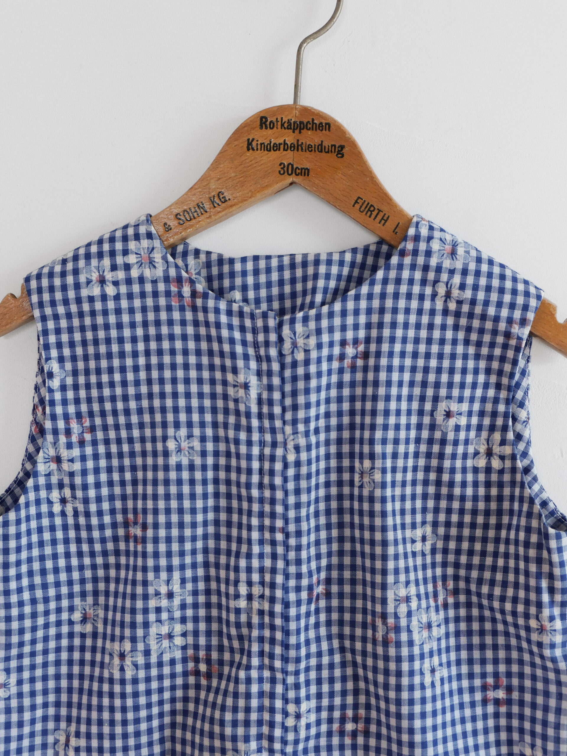 Vintage kids gingham romper - 画像 (3)