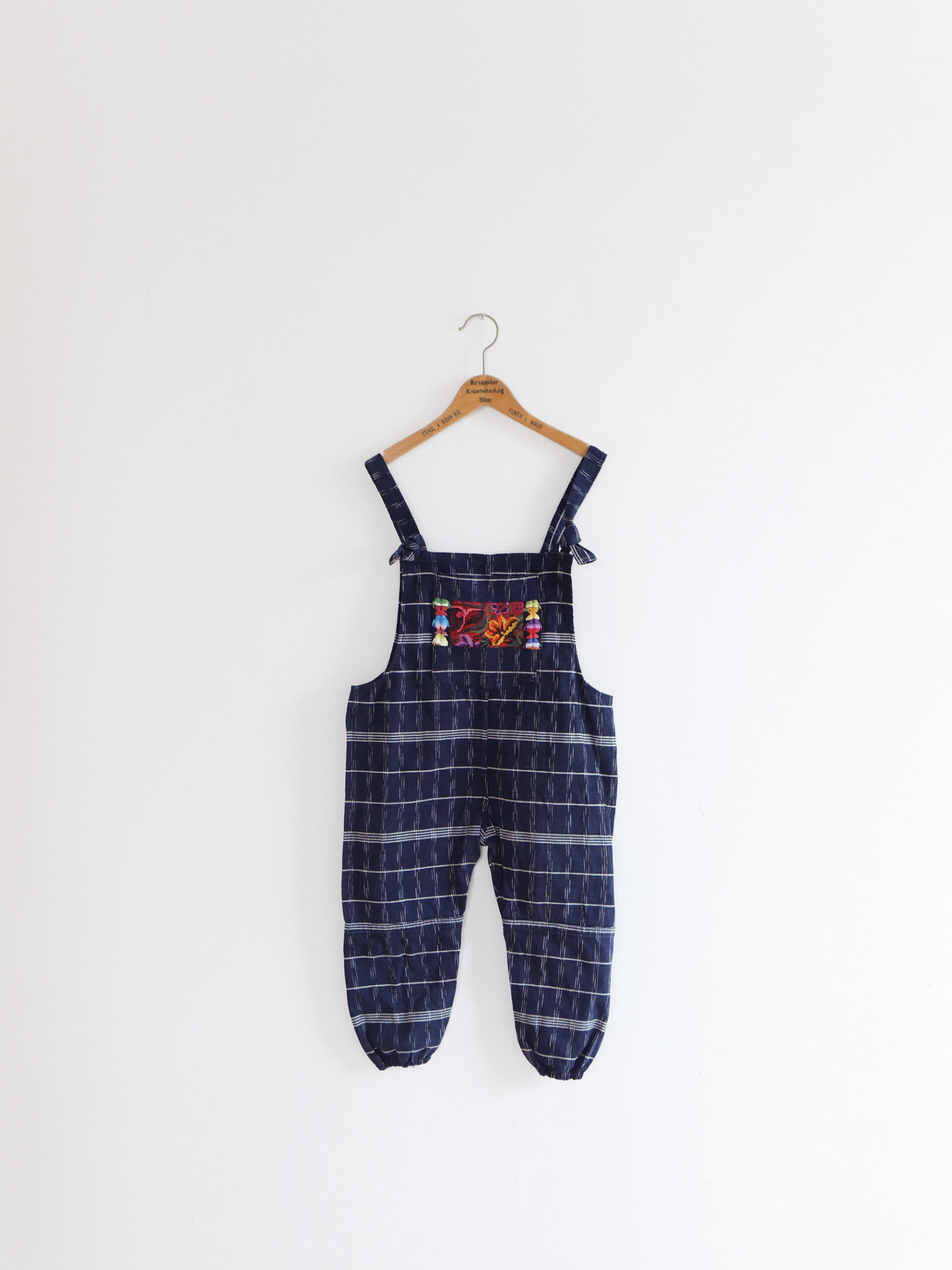 Vintage kids embroidered overalls