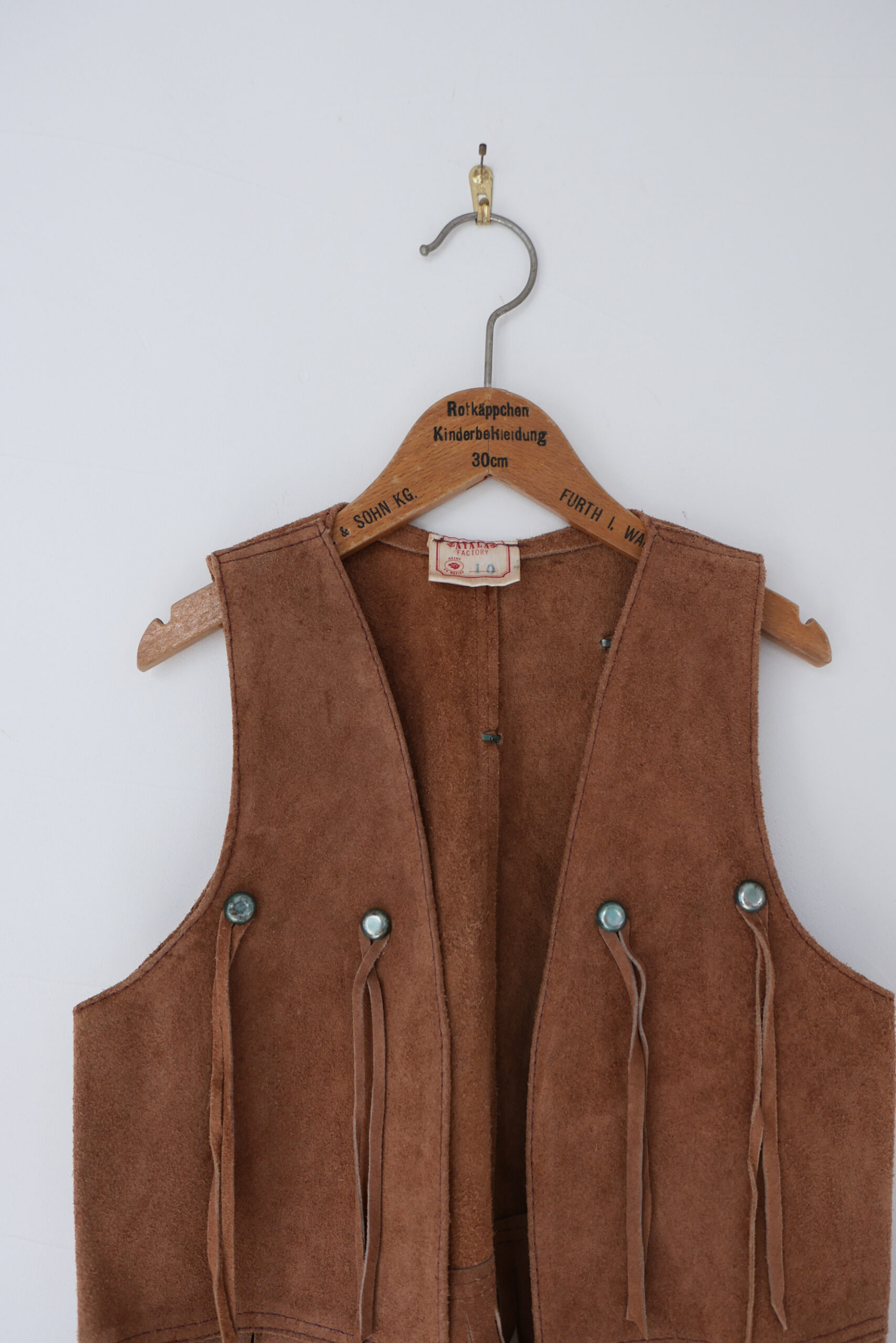 Vintage kids western fringe vest (big) - 画像 (2)