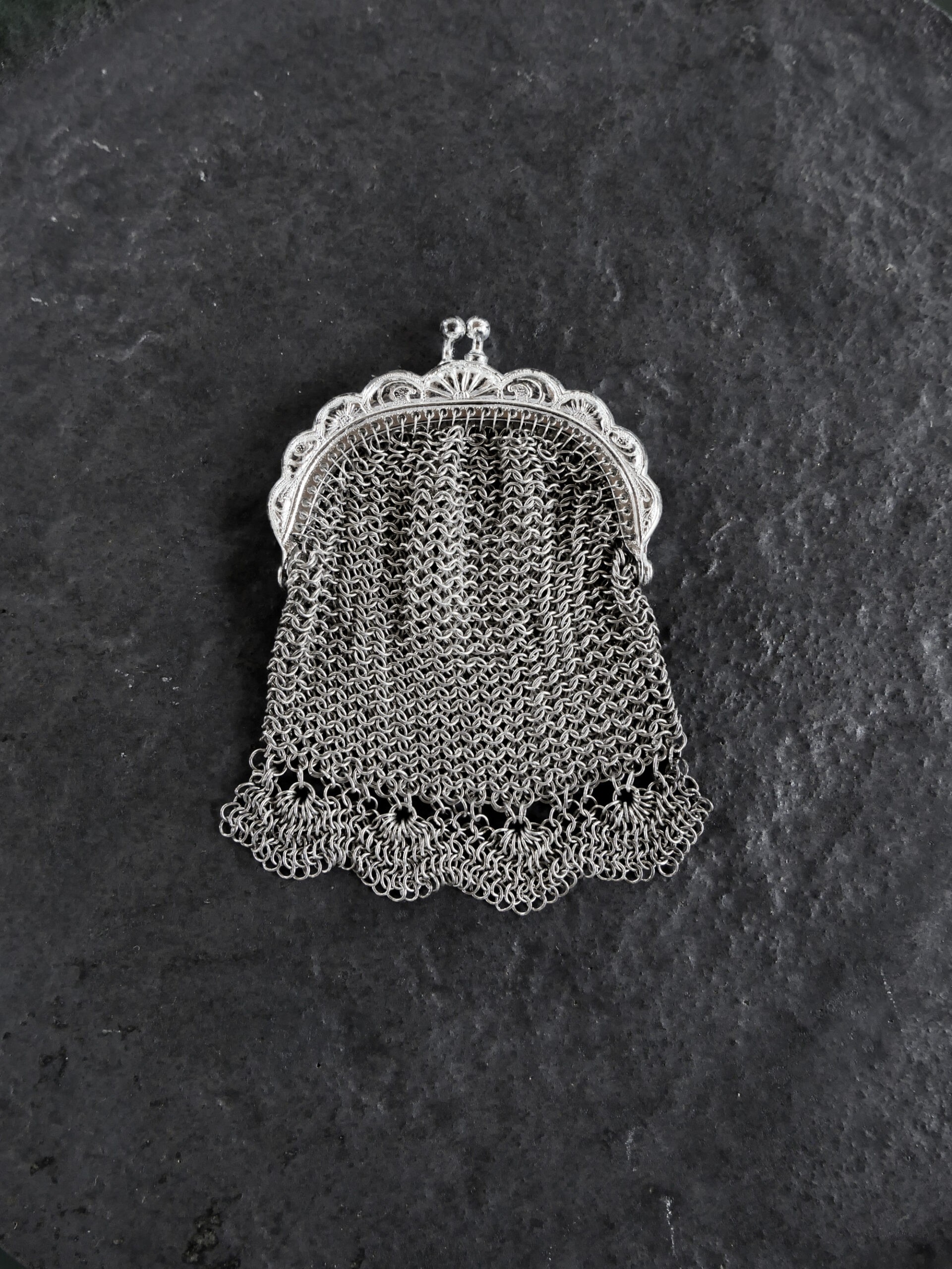 French chainmail coin purse