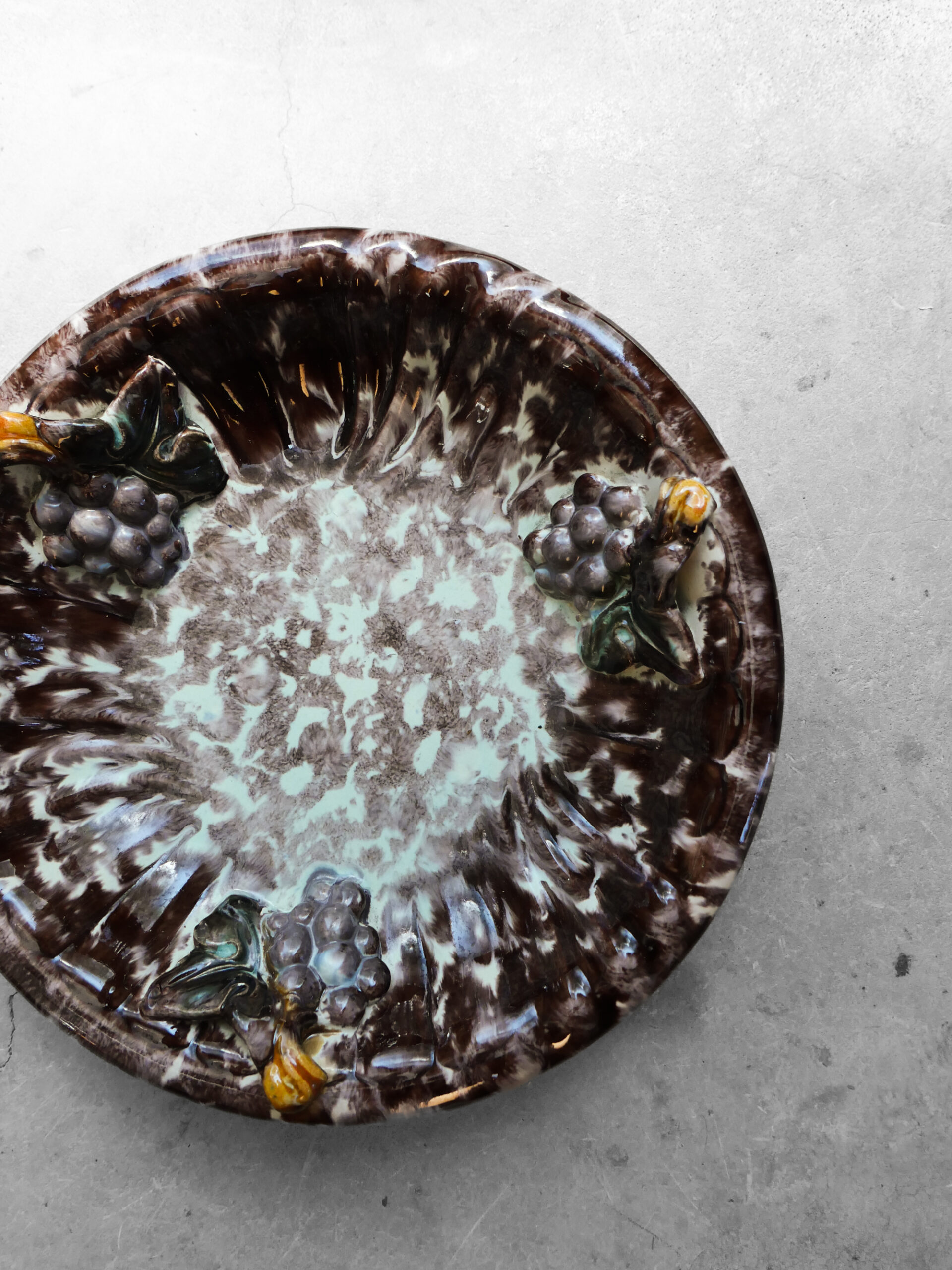German vintage drip glaze fruit bowl - 画像 (2)