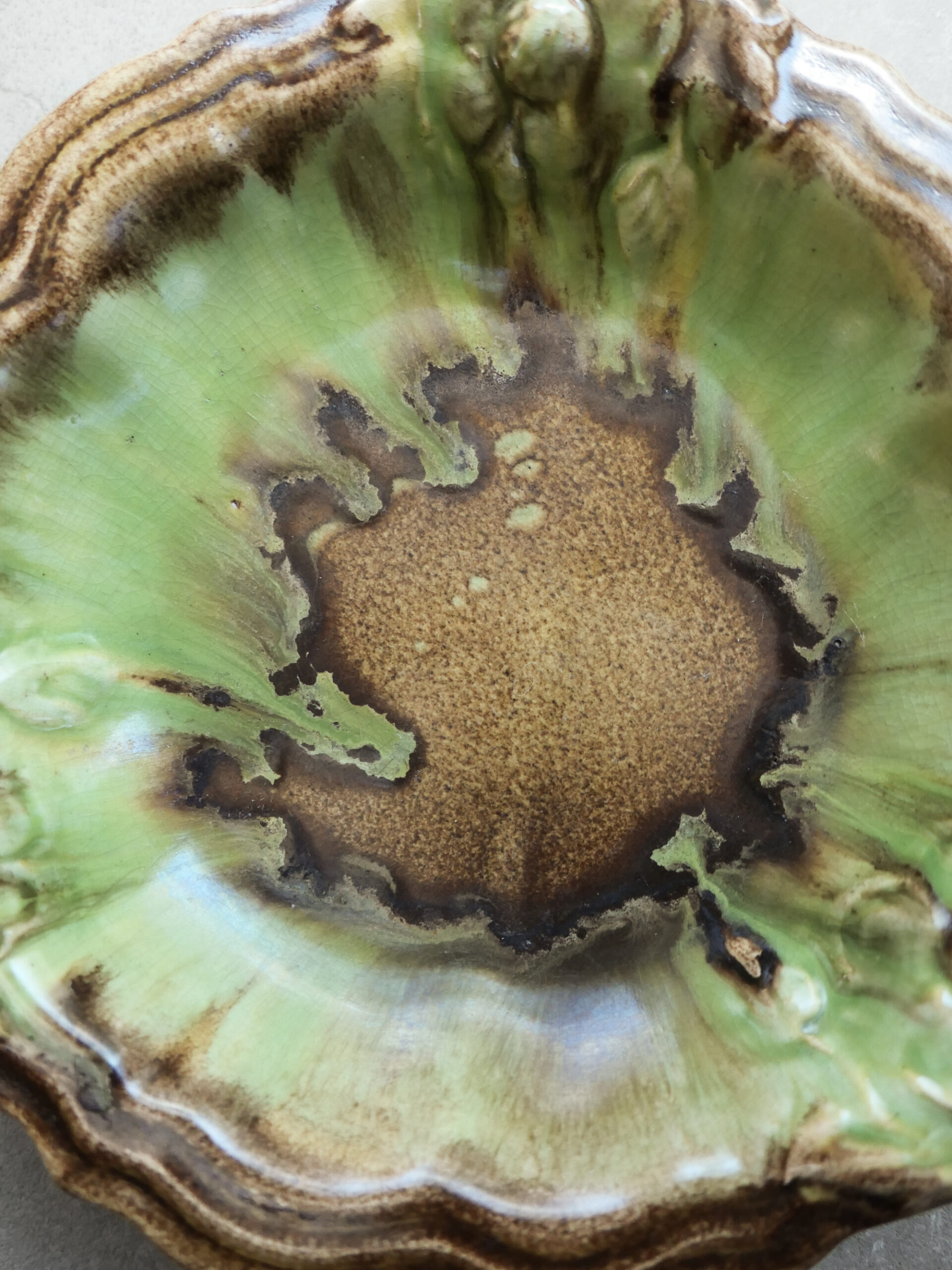 German vintage drip glaze fruit bowl - 画像 (2)