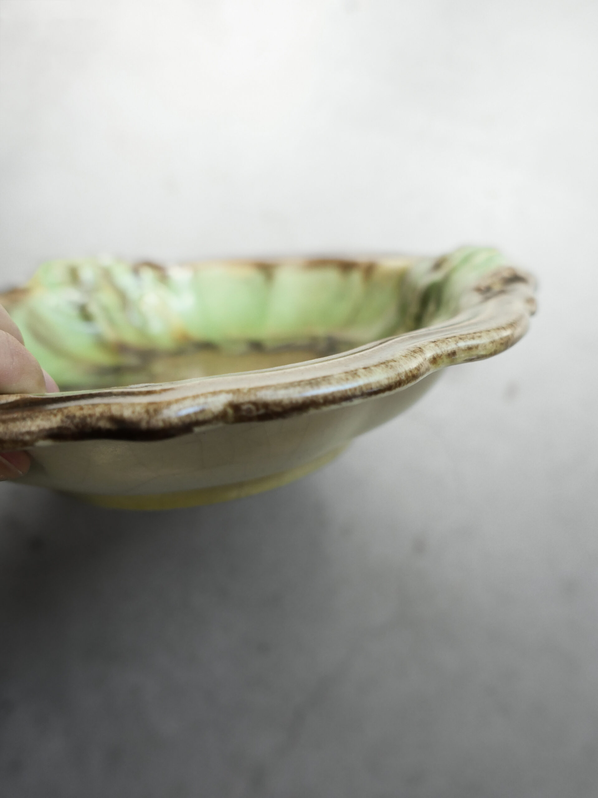 German vintage drip glaze fruit bowl - 画像 (3)