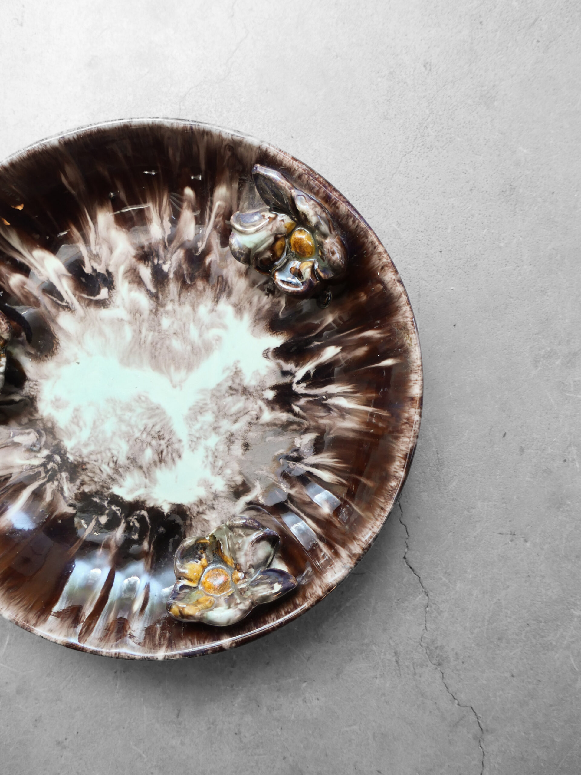 German vintage drip glaze fruit bowl - 画像 (3)