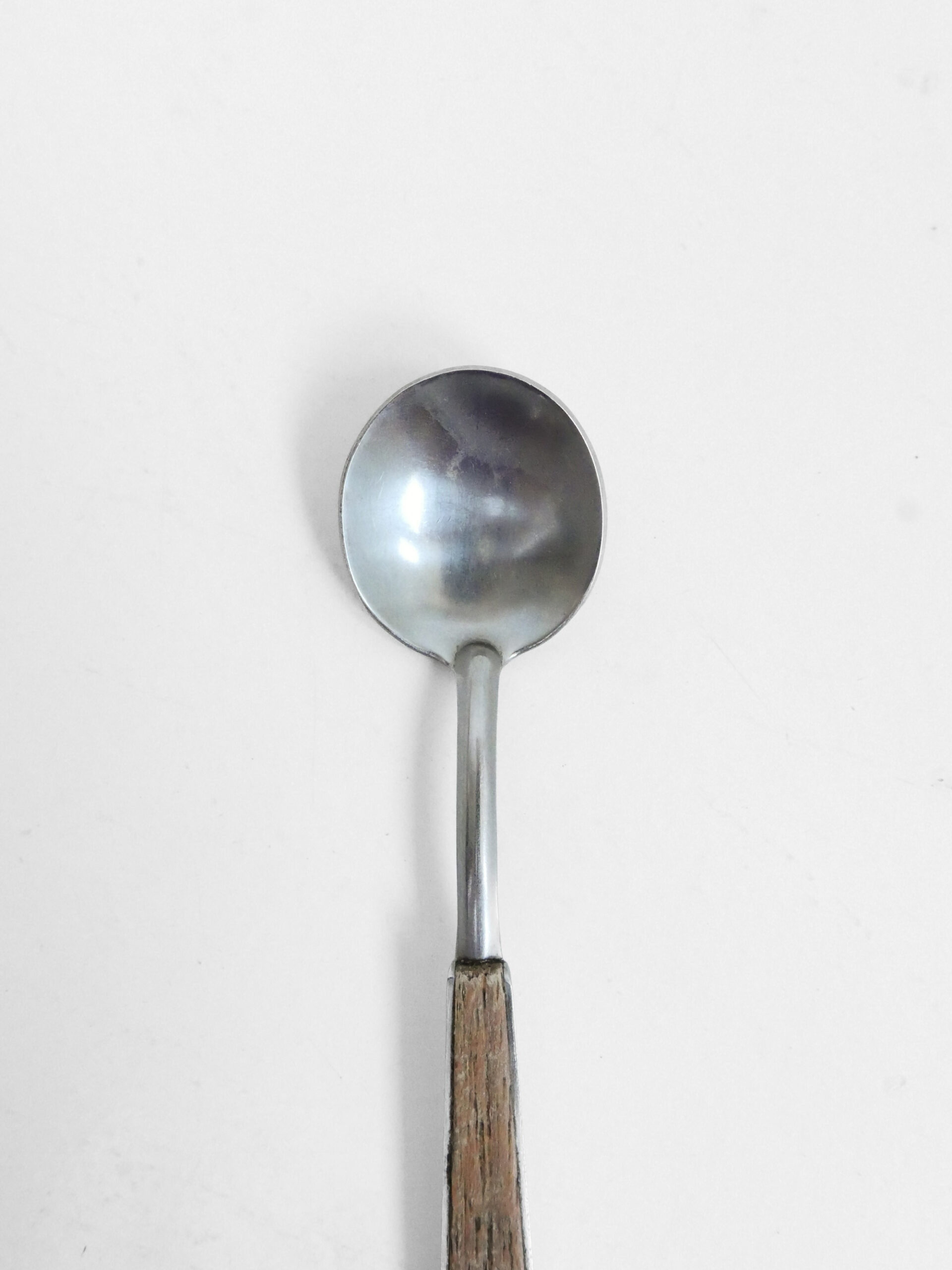 Vintage wood handle spoon